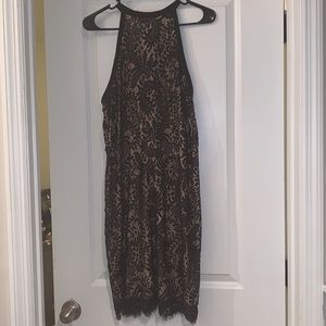 Black lace dress.